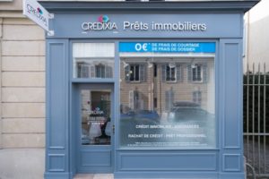 Vue extérieur agence pret immobilier CREDIXIA Versailles