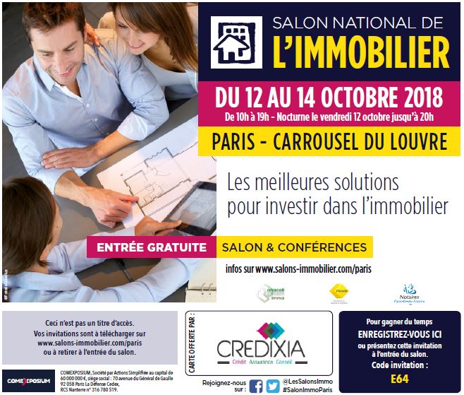 invitation credixia salon national immobilier louvre