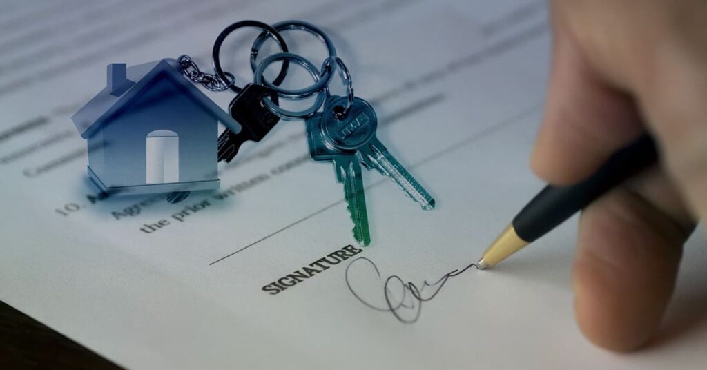 Illustration signature de contrat de prêt - Taux annuel effectif Global TAEG TEG