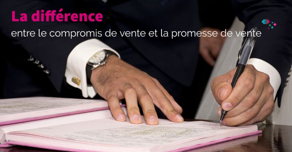 Homme signant un compromis ou une promesse de vente